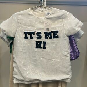 White sequin top never worn.